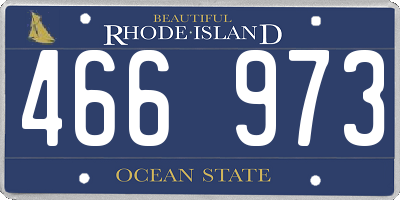 RI license plate 466973