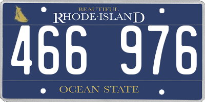 RI license plate 466976