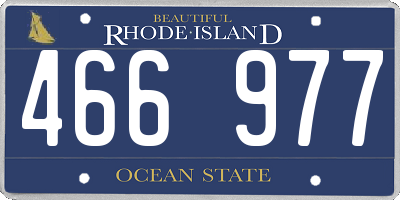 RI license plate 466977