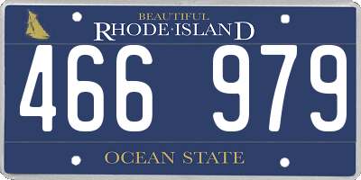RI license plate 466979