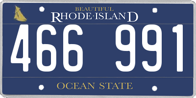 RI license plate 466991