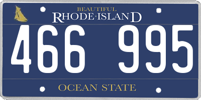 RI license plate 466995