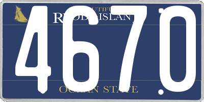 RI license plate 4670