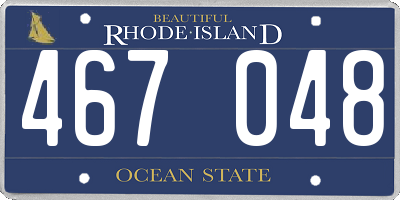 RI license plate 467048