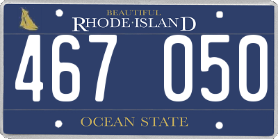 RI license plate 467050