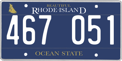 RI license plate 467051