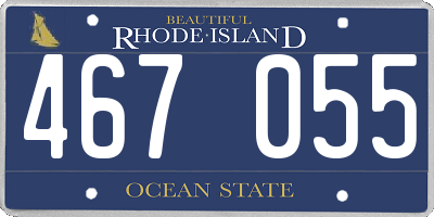 RI license plate 467055