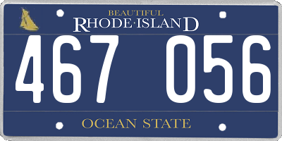 RI license plate 467056
