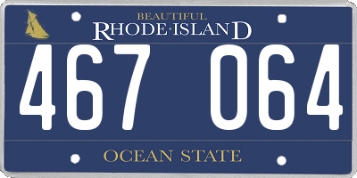 RI license plate 467064