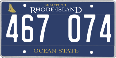 RI license plate 467074