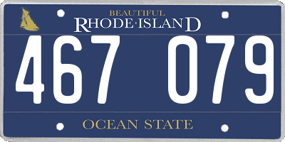 RI license plate 467079