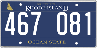 RI license plate 467081
