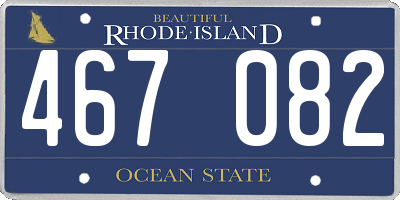 RI license plate 467082