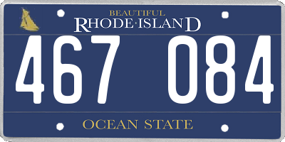 RI license plate 467084
