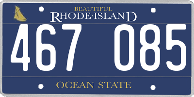 RI license plate 467085