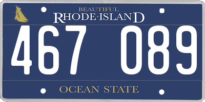 RI license plate 467089