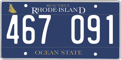 RI license plate 467091