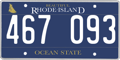 RI license plate 467093
