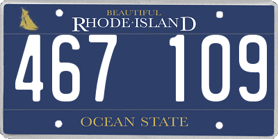 RI license plate 467109