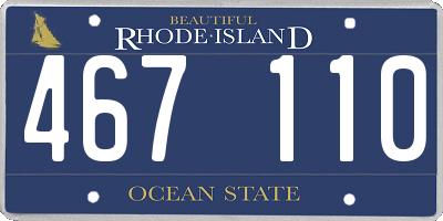 RI license plate 467110