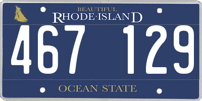 RI license plate 467129