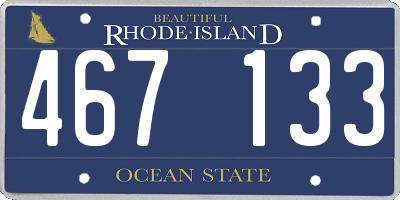 RI license plate 467133