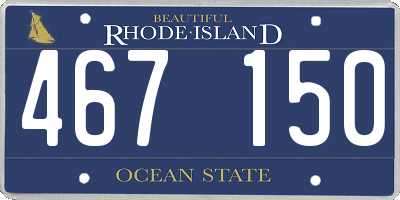 RI license plate 467150