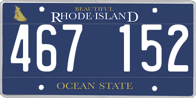 RI license plate 467152