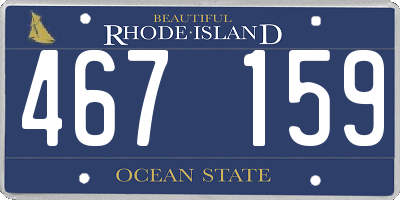 RI license plate 467159
