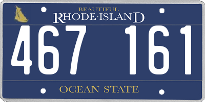 RI license plate 467161