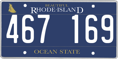 RI license plate 467169