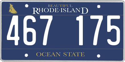 RI license plate 467175