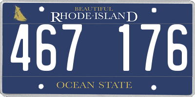 RI license plate 467176