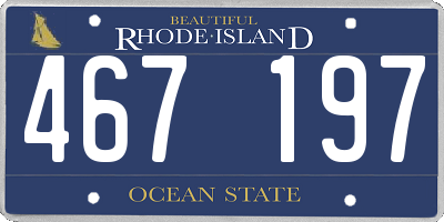 RI license plate 467197