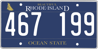 RI license plate 467199