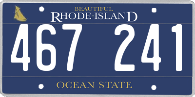 RI license plate 467241