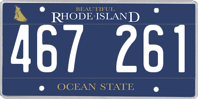 RI license plate 467261