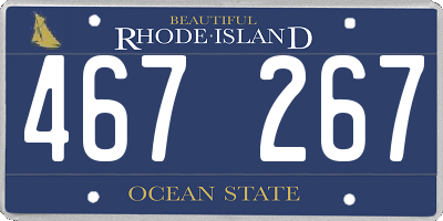 RI license plate 467267