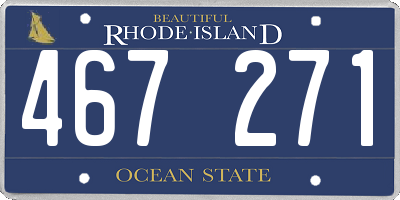 RI license plate 467271