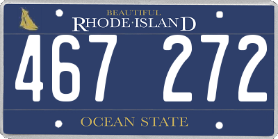 RI license plate 467272