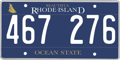 RI license plate 467276