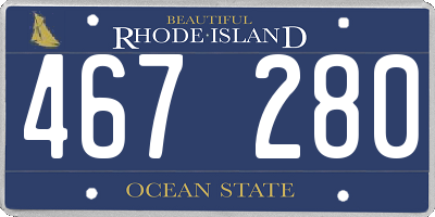 RI license plate 467280