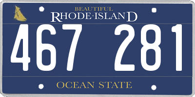 RI license plate 467281