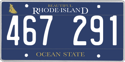 RI license plate 467291