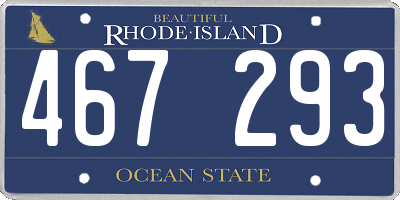 RI license plate 467293