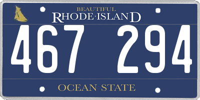 RI license plate 467294