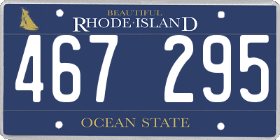 RI license plate 467295
