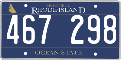 RI license plate 467298
