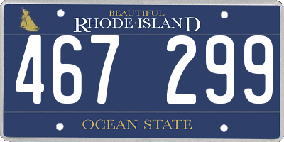 RI license plate 467299