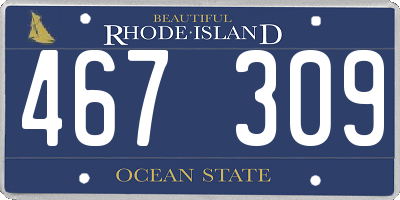 RI license plate 467309